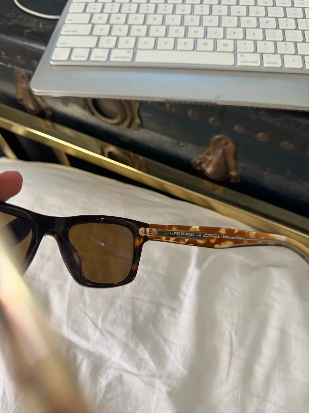 Oliver Peoples Tortoiseshell Sunglasses - Brown Lenses